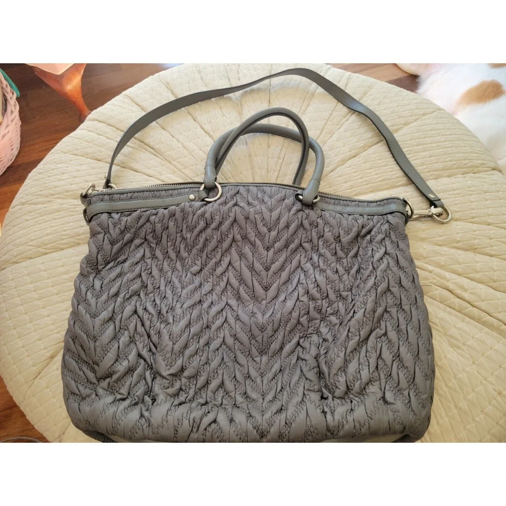 Rare Anniversary 70th Coach Purse Madison Satchel Shoulder Bag 18634 Gray